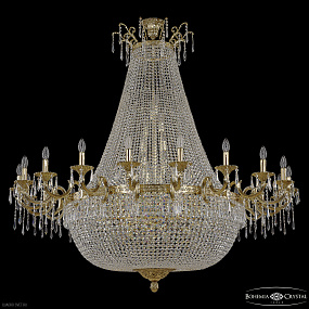 Большая хрустальная люстра Bohemia IVELE Crystal 2201H210/20/160IV/Y1 G