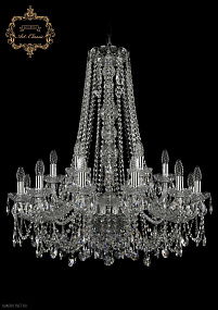 Большая хрустальная люстра Bohemia Art Classic 11.25.12+6.300.h-91.Cr.Sp