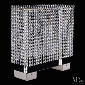 Хрустальная светодиодная настольная лампа APL LED Sicilia SH500.L1.40.A.Ni.4000