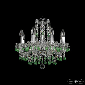 Хрустальная подвесная люстра Bohemia IVELE Crystal 1410/8/141 Ni V5001