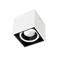 Накладной светодиодный светильник Donolux Invers DL18415/11WW-SQ White/Black Dim