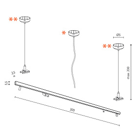 Трековый LED светильник для магнитного трека Azzardo Track Magnetic AZ4824