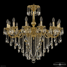 Подвесная хрустальная люстра Bohemia Ivele Crystal 75101/12/300 B G
