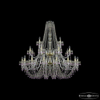 Большая хрустальная люстра Bohemia IVELE Crystal 1410/16+8+4/460/2d G V7010
