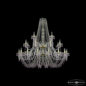 Большая хрустальная люстра Bohemia IVELE Crystal 1410/16+8+4/460/2d G V7010