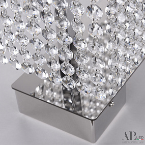 Хрустальная светодиодная настольная лампа APL LED Sicilia SH500.L1.60.A.Ni.4000