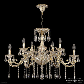 Большая хрустальная люстра Bohemia IVELE Crystal 70123/10/320 A GW U1
