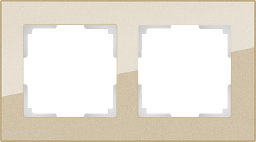 Рамка на 2 поста (шампань) Werkel WL01-Frame-02