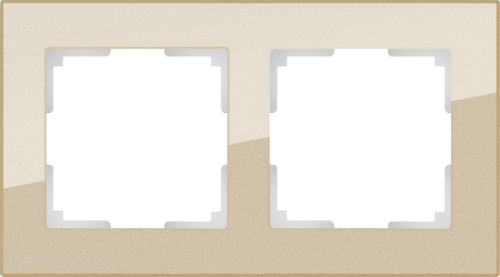 Рамка на 2 поста (шампань) Werkel WL01-Frame-02