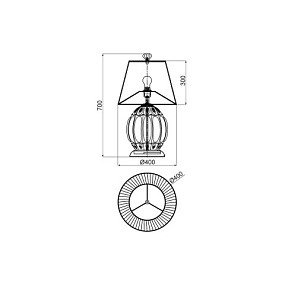 Настольная лампа Vele Luce Helen VL4263N11