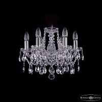 Хрустальная подвесная люстра Bohemia IVELE Crystal 1413/6/141/Ni