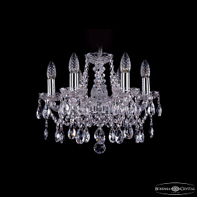Хрустальная подвесная люстра Bohemia IVELE Crystal 1413/6/141/Ni