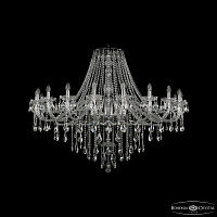 Большая хрустальная люстра Bohemia IVELE Crystal 1415/20/530 Ni