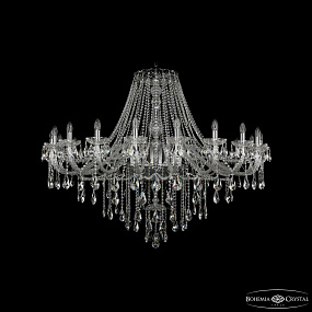 Большая хрустальная люстра Bohemia IVELE Crystal 1415/20/530 Ni