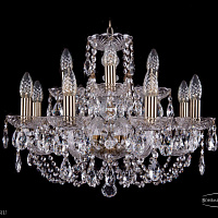 Хрустальная подвесная люстра Bohemia IVELE Crystal 1406/8+4/195/Pa
