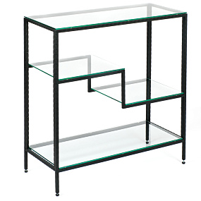 Кованый металлический консольный столик AllConsoles  1013-CB loft clear