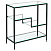 Кованый металлический консольный столик AllConsoles  1013-CB loft clear