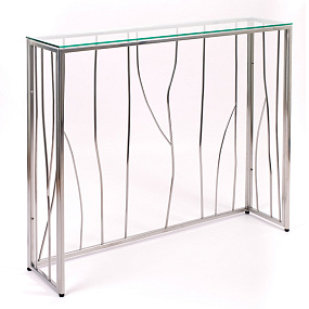 Узкий консольный столик в прихожую AllConsoles  1022-CS clear