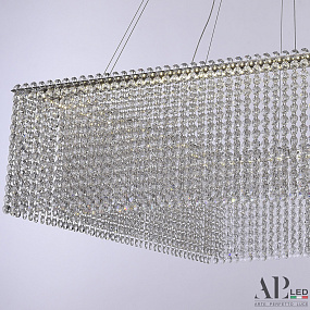 Хрустальная подвесная светодиодная люстра APL LED Sicilia SH04.71.A.Ni.4000