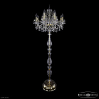 Торшер с хрусталем Bohemia IVELE Crystal 1403T1/8+4/195-165 G