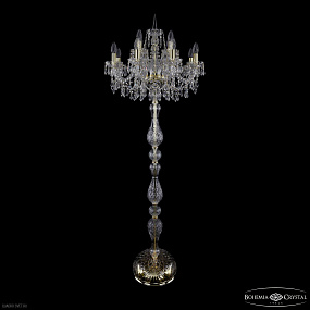 Торшер с хрусталем Bohemia IVELE Crystal 1403T1/8+4/195-165 G