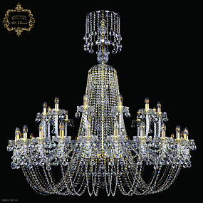 Большая хрустальная люстра Bohemia Art Classic 11.26.24+12.530.XL-148.Gd.B