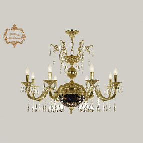 Хрустальная подвесная люстра Bohemia Art Classic 31.29.8.CK250SP.250GL.G.Sp.Amber.Blue.1B