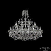 Большая хрустальная люстра Bohemia IVELE Crystal 1409/20+10+5/360 Ni