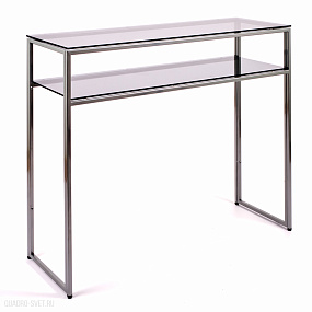 Консольный столик с полкой в прихожую AllConsoles  1041-CS grey
