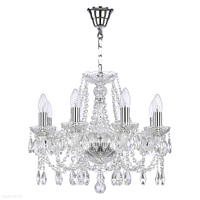 Хрустальная подвесная люстра Bohemia IVELE Crystal 107/8/165 Ni