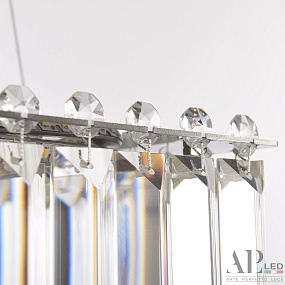 Хрустальная подвесная светодиодная люстра APL LED Sicilia SH11.57.A.Ni.4000