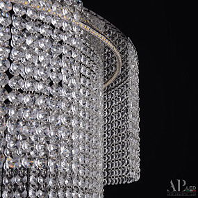 Хрустальная подвесная светодиодная люстра APL LED Sicilia SH02.73.C.Ni.4000