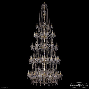 Большая хрустальная люстра Bohemia IVELE Crystal 1411/20+20+10+10+5/460/5d G