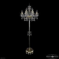 Торшер с хрусталем Bohemia IVELE Crystal 1411T2/8+4/195-170 G