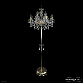 Торшер с хрусталем Bohemia IVELE Crystal 1411T2/8+4/195-170 G