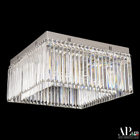 Хрустальная потолочная светодиодная люстра APL LED Sicilia SH10.52.A.Ni.4000.PK