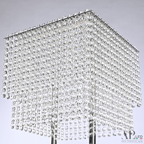 Хрустальный светодиодный торшер APL LED Sicilia SH500.T6.30-150.C.Ni.4000
