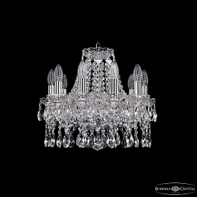 Хрустальная подвесная люстра Bohemia IVELE Crystal 1413/10/141/Ni