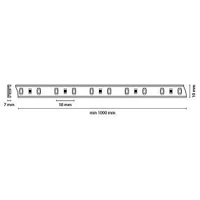 Светодиодная лента Lightstar 2800-3200K ТЕПЛЫЙ БЕЛЫЙ СВЕТ 402002 (отрез кратно метру)