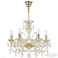 Хрустальная подвесная люстра Bohemia IVELE Crystal 105/6/165 G