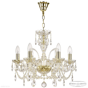 Хрустальная подвесная люстра Bohemia IVELE Crystal 105/6/165 G