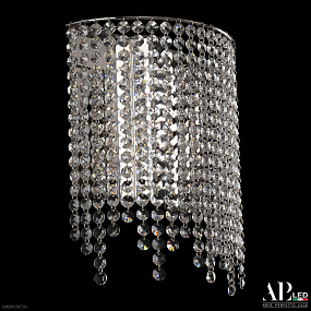 Бра хрустальное светодиодное APL LED Rimini S500.B5.25-27.B.4000