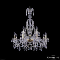 Хрустальная подвесная люстра Bohemia IVELE Crystal 1403/8+4/240/XL-80 G