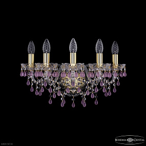 Бра с хрусталем Bohemia IVELE Crystal 1410B/5/160 G V7010