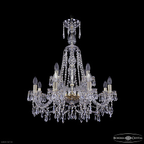 Хрустальная подвесная люстра Bohemia IVELE Crystal 1403/8+4/240/XL-80 G
