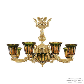 Подвесная люстра Bohemia Ivele Crystal Florence 71212P/8/210 G P2 U Amber-Green/H-1H Y8