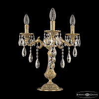 Настольная лампа с хрусталем Bohemia Ivele Crystal Verona 7202L/3/125 B FP
