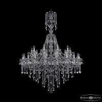 Большая хрустальная люстра Bohemia IVELE Crystal 1415/20+10/400/XL-154 Ni