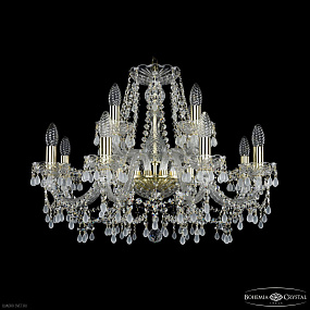 Хрустальная подвесная люстра Bohemia IVELE Crystal 1410/8+4/240 G V0300