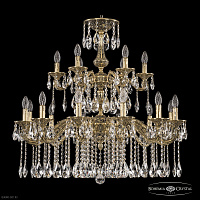 Большая хрустальная люстра Bohemia IVELE Crystal Florence 71102/12+6/300/2d A GB